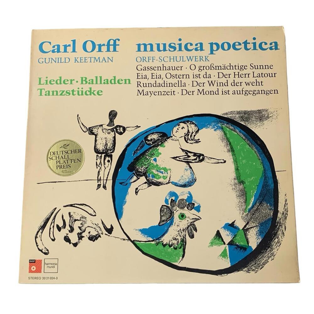 Carl Orff‎ & Gunild Keetman Musica Poetica Orff-Schulwerk LP Record